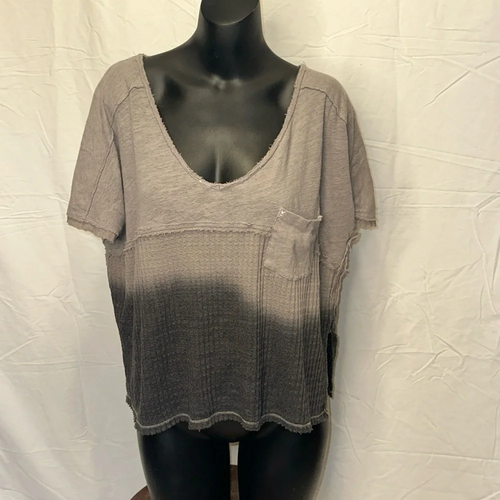 Free People We The Free Sun Dial Ombré T-Shirt Size X Small N7